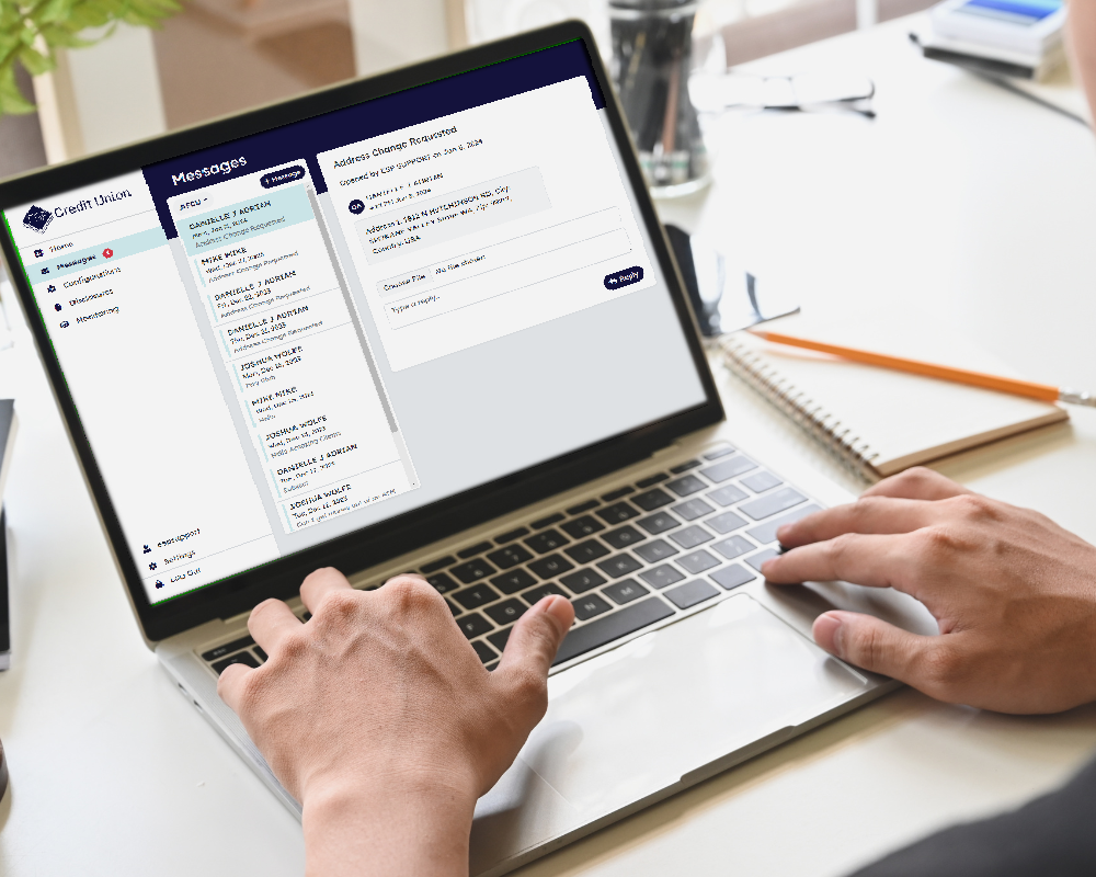 ESP Admin Portal on Laptop
